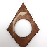 Diamond Shaped Antique Wooden Frame with Inlay Details
