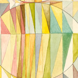 Geometric Forms Color Study Vintage Watercolor