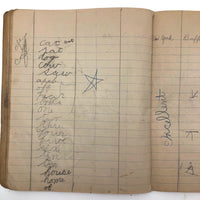 Marion and Lucille Effie Morse's "Big Game" Notebook, Hallowell Maine