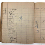 Marion and Lucille Effie Morse's "Big Game" Notebook, Hallowell Maine