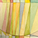 Geometric Forms Color Study Vintage Watercolor
