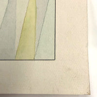 Geometric Forms Color Study Vintage Watercolor