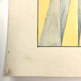 Geometric Forms Color Study Vintage Watercolor
