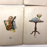 Original 1923 Teuila Fortune Telling Cards, Complete Deck with Instruction Booklet