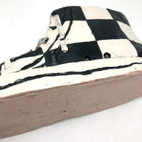 Handmade Ceramic Converse Checkerboard All Star High Top