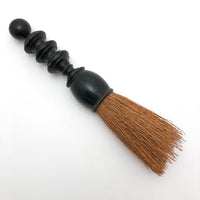 Black-Painted Turned Handle Antique Whisk Brush