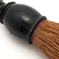 Black-Painted Turned Handle Antique Whisk Brush