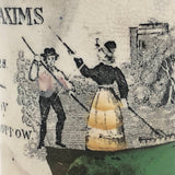 Early Staffordshire Franklin Maxims Child's Cup, Make Hay While the Sun Shines