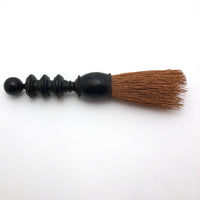 Black-Painted Turned Handle Antique Whisk Brush