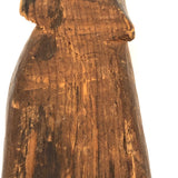 Fantastic Old Carving of Woman with Long Hair and Tiny Hands