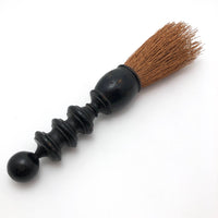 Black-Painted Turned Handle Antique Whisk Brush