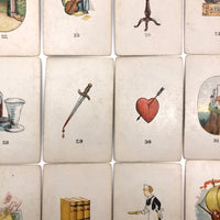 Original 1923 Teuila Fortune Telling Cards, Complete Deck with Instruction Booklet