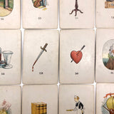 Original 1923 Teuila Fortune Telling Cards, Complete Deck with Instruction Booklet