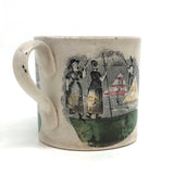 Early Staffordshire Franklin Maxims Child's Cup, Make Hay While the Sun Shines