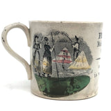 Early Staffordshire Franklin Maxims Child's Cup, Make Hay While the Sun Shines