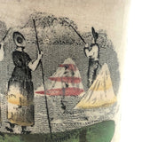 Early Staffordshire Franklin Maxims Child's Cup, Make Hay While the Sun Shines