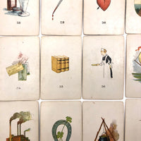 Original 1923 Teuila Fortune Telling Cards, Complete Deck with Instruction Booklet