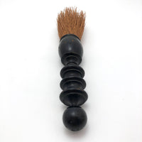 Black-Painted Turned Handle Antique Whisk Brush