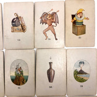 Original 1923 Teuila Fortune Telling Cards, Complete Deck with Instruction Booklet