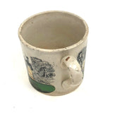Early Staffordshire Franklin Maxims Child's Cup, Make Hay While the Sun Shines