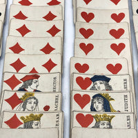 Complete Deck #2 of Antique French Gatteaux Playing Cards, 1890