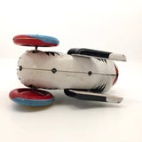 Black Tin Cat On Wheels Vintage Japanese Wind-Up Toy