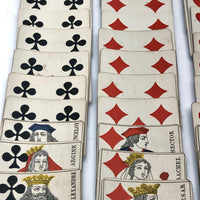 Complete Deck #2 of Antique French Gatteaux Playing Cards, 1890
