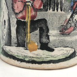 Early Staffordshire Franklin's Maxims Child's Cup, Little Strokes Fell Big Oaks