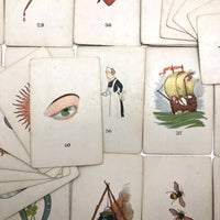Original 1923 Teuila Fortune Telling Cards, Complete Deck with Instruction Booklet