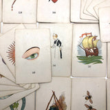 Original 1923 Teuila Fortune Telling Cards, Complete Deck with Instruction Booklet