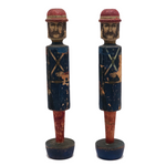 Ives & Company Paper Litho Over Wood "Soldier" Pins - Sold Individually