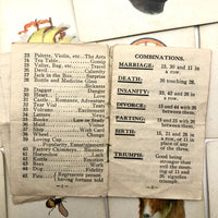 Original 1923 Teuila Fortune Telling Cards, Complete Deck with Instruction Booklet