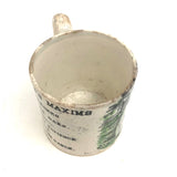 Early Staffordshire Franklin's Maxims Child's Cup, Little Strokes Fell Big Oaks