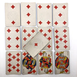 Complete Deck #2 of Antique French Gatteaux Playing Cards, 1890