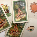 Original 1923 Teuila Fortune Telling Cards, Complete Deck with Instruction Booklet