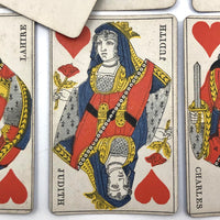 Complete Deck #2 of Antique French Gatteaux Playing Cards, 1890