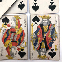 Complete Deck #2 of Antique French Gatteaux Playing Cards, 1890