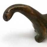 Cast Metal with Brass Finish Vintage SRG Dinosaur