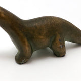 Cast Metal with Brass Finish Vintage SRG Dinosaur