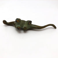 Cast Metal with Brass Finish Vintage SRG Dinosaur