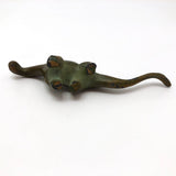Cast Metal with Brass Finish Vintage SRG Dinosaur