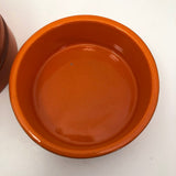 Pair of Atomic Orange Mid-Century Rosenthal Netter Vessels