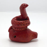 Red Clay Mexican Snake Ocarina
