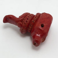 Red Clay Mexican Snake Ocarina