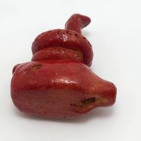 Red Clay Mexican Snake Ocarina