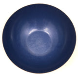 Catherineholm, Norway Mid-Century Cobalt Blue Lotus Pattern 8" d Enamelware Bowl