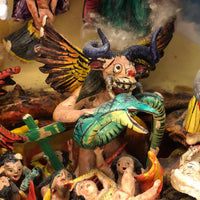 Amazing Claudio Jimenez Peruvian Mixed Media Retablo Signed