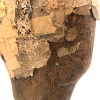 Evocative Old Wooden Hat Form with Tape Helmet