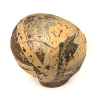 Evocative Old Wooden Hat Form with Tape Helmet