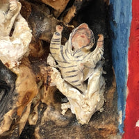 Amazing Claudio Jimenez Peruvian Mixed Media Retablo Signed